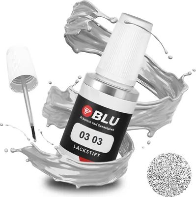 Produktbild von BLU Auto Lackstift Silber kompatibel für Ford O3 03 MoondustSilver | Auto Lack Reparatur Ausbesserungslack