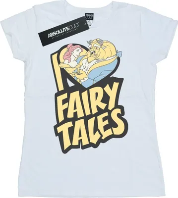 Produktbild von Disney - "Beauty And The Beast I Fairy Tales" T-Shirt für Damen BI36847 (S) (Weiß)