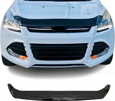 Image de Deflecteurs d'air capot de voiture pour Ford Kuga 2012-2016 Acrylique Noir