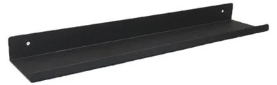 Produktbild von Modernes Design Wandregal MANDY aus Metall, Schwarz, 50 cm breit, 4 cm hoch