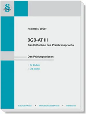 Zdjęcie produktu dla BGB AT III - Das Erlöschen des Primäranspruchs