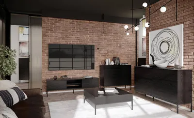 Produktbild von Wohnzimmer-Set "A" Indura - schwarz