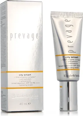 Produktbild von Elizabeth Arden Prevage City Smart Broad Spectrum SPF 50 Hydrating Shield, Frauen, 40 ml, Creme, Jeder Hauttyp, Aufhellend, Feuchtigkeitsspendend, Schutz, Verstärkung, Tube