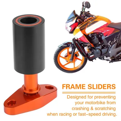 Image de Protecteurs de cadre CNC pour moto – Patins anti-chocs en alliage d'aluminium CNC