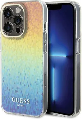Produktbild von Guess Iml Faceted Mirror Disco Iridescent Hülle Für Iphone 15 Pro - Mehrfarbig