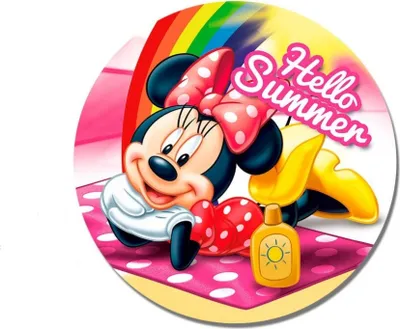 Produktbild von Minnie Mouse 150cm Handtuch Hallo Sommer