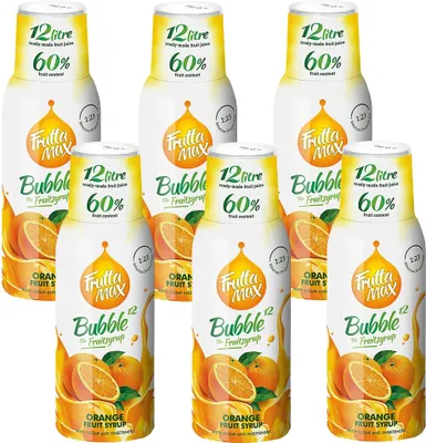Immagine prodotto di FruttaMax sciroppo d'arancia 500ml, concentrato, 6 pezzi, set per bevande