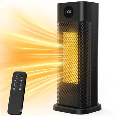PTC-Keramik-Heizlüfter 2000 W, 3 Modi, Fernbedienung, Timer, 70° Oszillation