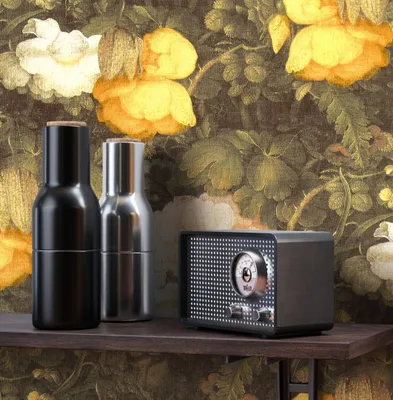 Produktbild von NEWROOM Tapete Lelie Muster Gelb Vliestapete - Floral Blumen Rosen  Germany