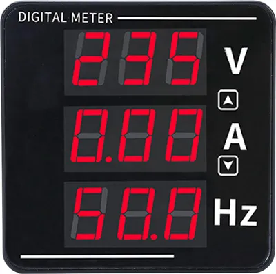 Image de Multimètre numérique Affichage LED Tension AC Courant Fréquence Multimètre Testeur 50-500V 0-120A 10-99.9HZ