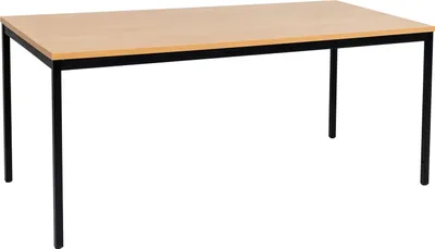 Produktbild von Mehrzwecktisch 200x100 cm Buche Nachbildung/schwarz