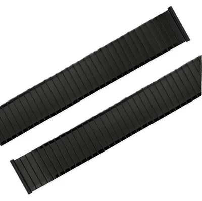 Produktbild von Eulit | Zugband Edelstahl schwarz Teleskopanstoß 20-22mm