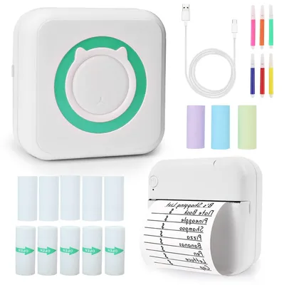 Obrázek produktu pro Mobilní termotiskárna do telefonu - Přenosná - 200 dpi - Pro iOS a Android - Termopapír