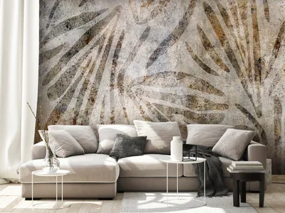 Produktbild von Vlies Fototapete Abstrakte Blätter 400x280 cm Tapeten Wandtapete XXL tropische Natur Floral Pflanzenmotiv f-B-0330-a-a
