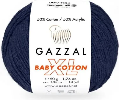 Zdjęcie produktu dla Włóczka Gazzal Baby Bawełna XL 3438 / granat