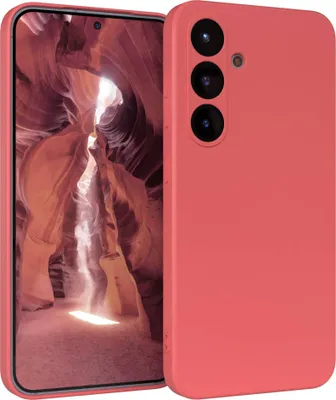 Produktbild von EAZY CASE - TPU Hülle für Samsung Galaxy S25, TPU Case stoßfeste Handyhülle, weiches Cover mit Kameraschutz, Silikonhülle in Rot