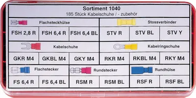 Image de Goobay 20334 Sortiment Kabelschuhe - 185 tlg.