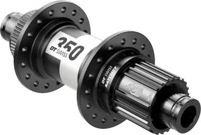 Image de Moyeu DT Swiss Road HR 350 Classic 28 trous noir - moyeu arrière fiable...