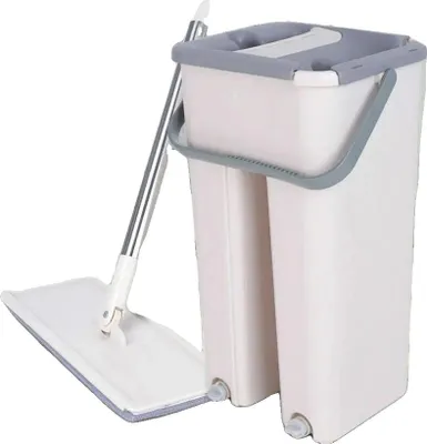Immagine prodotto di Set mocio, dimensioni mocio 33*12*128 cm, dimensioni secchio 20*17*37 cm, capacità secchio 8 l, metodo di strizzatura dello stesso tipo, peso 2 kg