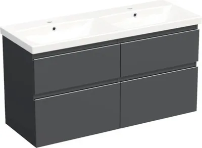 Obrázek produktu pro Koupelnová skříňka s umyvadlem Jungborn TRENTA 120 cm antracit matný