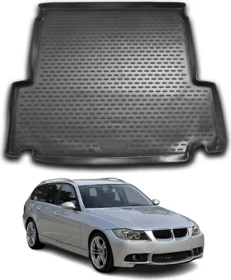 Immagine prodotto di Tappetino per bagagliaio Vaschetta portaoggetti per BMW Serie 3 E91 2005-2013 Gomma TPE Nero
