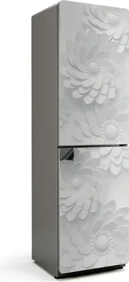 Zdjęcie produktu dla kwiatowy wzór 3D - Magnetyczna osłona lodówki - Folia dekoracyjna magnetyczna do kuchni - Magnes na lodówkę deco - Samoprzylepna tablica magnetyczna - Folia magnetyczna na drzwi lodówki - 60x205 cm