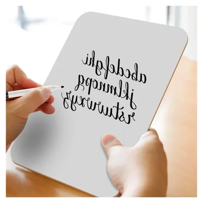 Produktbild von 2 Stück kleines Whiteboard, Mini Whiteboard A4, abwischbare Tafel mit 2 Stiften und 2 Radiergummis, geeignet für Klassenzimmer, Zuhause und Büro