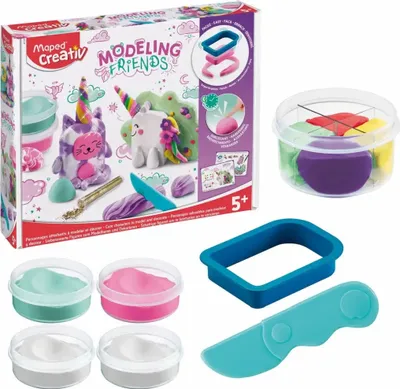 Productafbeelding van maped 907206 maped Knete MODELING FRIENDS farbsortiert