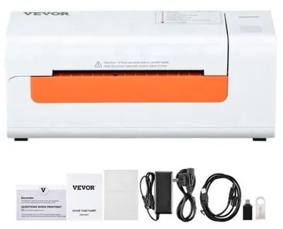 Productafbeelding van Labelprinter Direct Thermisch - 150 mm/s Snelheid - 40-108 mm Etiketbreedte - 203 DPI Resolutie - USB Aansluiting - Voor Windows Mac OS Linux