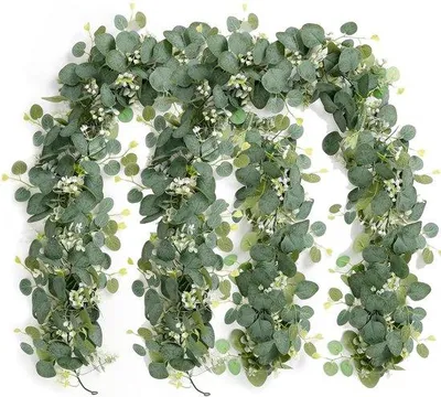 Immagine prodotto di Ghirlande artificiali di eucalipto, 180 cm, decorazioni per matrimoni
