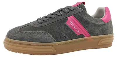Immagine prodotto di Tamaris: Scarpe da donna, modello stringato, colore grigio, ideali per il tempo libero, con solette amovibili