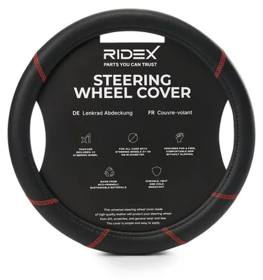 Produktbild von RIDEX 4791A0139 Lenkradbezug Rutschfest Ø37-39cm Schwarz Rot Lenkradhülle