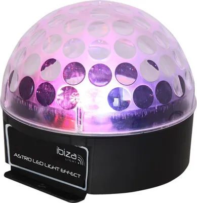 Produktbild von Ibiza Light ASTRO 1, Disco-Stroboskop, Schwarz, CE, RoHS, LED, 3 Lampen, 3 W