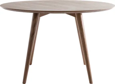 Produktbild von Miliboo - Design-Esstisch rund Nussbaum D120 LIVIA