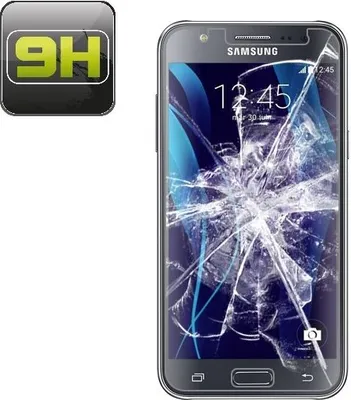 Produktbild von 2x 9H Hartglasfolie für Samsung Galaxy J5 Panzerfolie Displayglas Schutzglas KLAR Panzerglas Schutzfolie