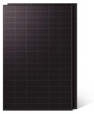Produktbild von Kleines Kraftwerk 2×500Wp Solarmodul SunPro TOPCon – 0% MwSt – bifazial, Glas-Glas, Full Black – Photovoltaik Module für Balkonkraftwerk & Inselanlage