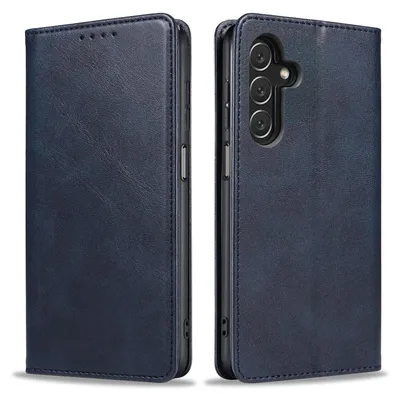 Produktbild von Handyhülle für Samsung Galaxy A15 Kunstleder Flip Cover Hülle Handytasche Case Kartenfach Farbe: Blau