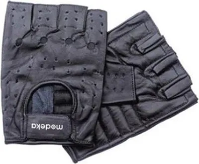 Produktbild von Modeka (2009-2022B) Fingerlose Handschuhe Highway Schwarz Grösse Xxl