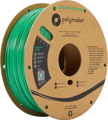 Produktbild von Polymaker PolyLite PETG Green 1.75 mm 1KG