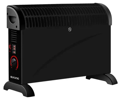 Produktbild von Auronic Elektrische Konvektorheizung - 750/1250/2000 Watt - Mit Ventilator - Regelbarer Thermostat - Heizlüfter - Schwarz