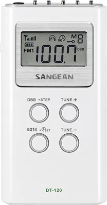 Obrázok produktu pre Sangean DT-120, Osobné, Digitálny, AM, FM, 87,5 - 108 MHz, 522 - 1629 kHz, LCD
