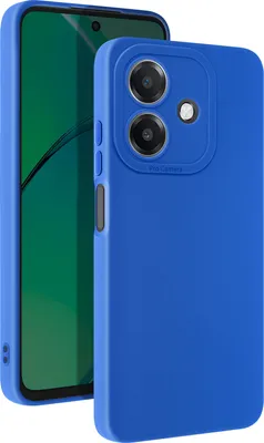 Imagen del producto de Funda de silicona mate para Oppo A40, con protección para la cámara, color azul