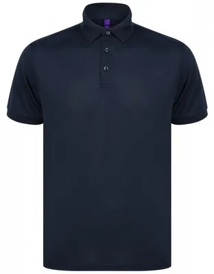 Produktbild von Henbury - Poloshirt für Herren, Recyceltes Polyester LT5001 (S) (Marine)