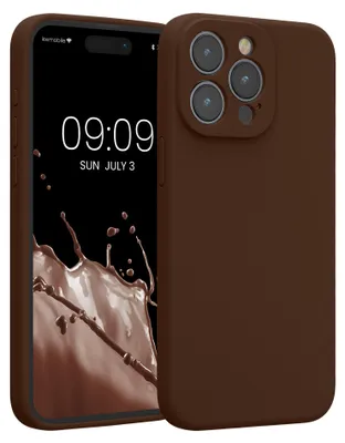 Produktbild von kwmobile Hülle kompatibel mit Apple iPhone 15 Pro Max - Hülle Silikon gummiert - Handyhülle - Handy Case in Chocolate