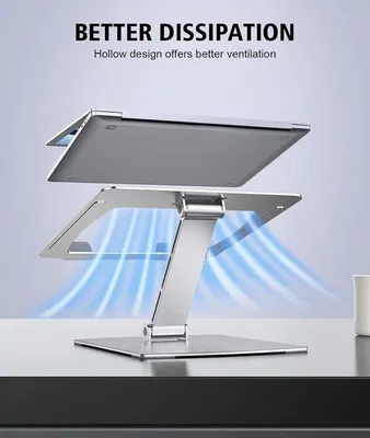 Productafbeelding van Famanu Laptopstandaard met antislipfunctie - Ergonomische laptophouder