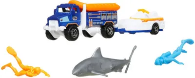 Produktbild von Matchbox Adventure MBX Ocean Rescue Fahrzeugset + Zubehör