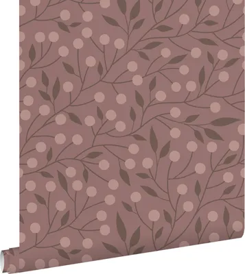 Zdjęcie produktu dla ESTAhome Tapeta kwiatowy wzór starego różuIbakłażanowym fioletowym 50 x 900 cm