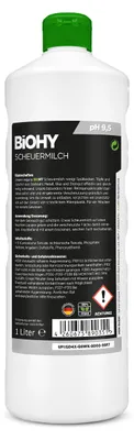 Produktbild von BiOHY Scheuermilch + Dosierer, Scheuermittel, Reinigungsmilch, Scheuerpaste, 12 x 1 l