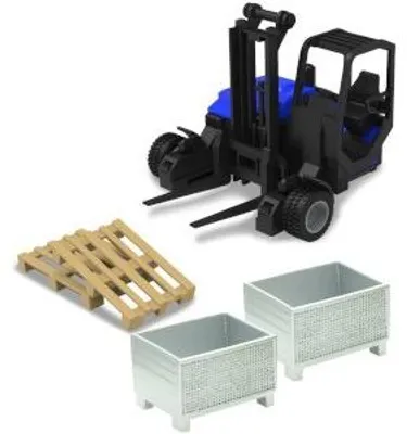 Produktbild von Bburago BBU18-31479 - 1/43 - Gabelstapler blau - Neu