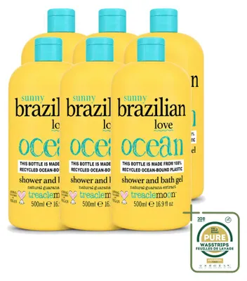 Obrázok produktu pre 6 kusov gélu na umývanie tela a sprchy Treaclemoon Brazilian Love – 500 ml – balenie s množstvom – 6 kusov